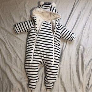 Striped Snowsuit